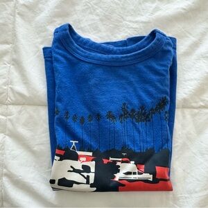 GAP Blue Cotton T-Shirt